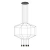 Wireflow 0300 hanglamp Vibia 