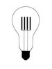LED lichtbron 10 watt Johnny B Good  (LED lightbulb)  Ingo Maurer 