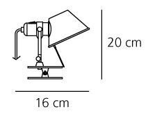 Tolomeo micro pinza klemlamp Artemide 