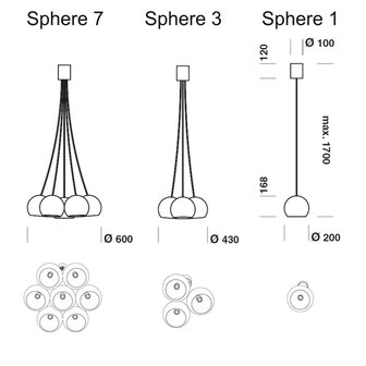 Sphere 3 hanglamp TossB 