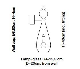 Smykke wandlamp Ebb &amp; Flow