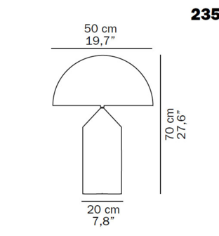 Atollo 235 tafellamp Oluce 