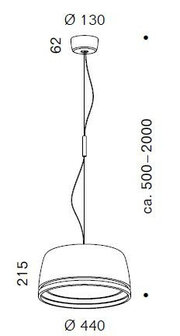 Central led grijs sensor hanglamp Serien lighting - Outlet