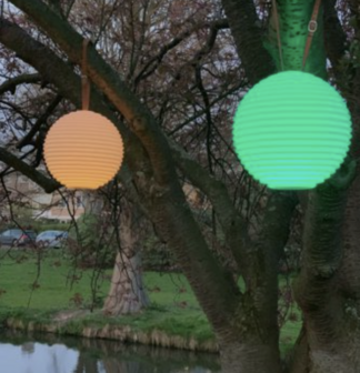 The.Ball Multicolor &amp; waterdichte Balvormige Lampion Nikki Amsterdam