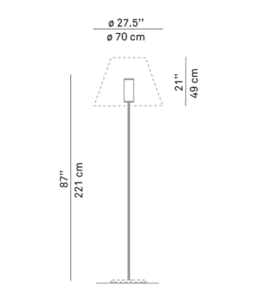 Grande Costanza open air outdoor vloerlamp Luceplan