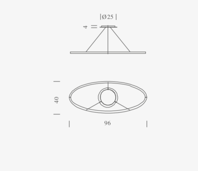 Ellisse Minor downlight hanglamp Nemo Lighting 