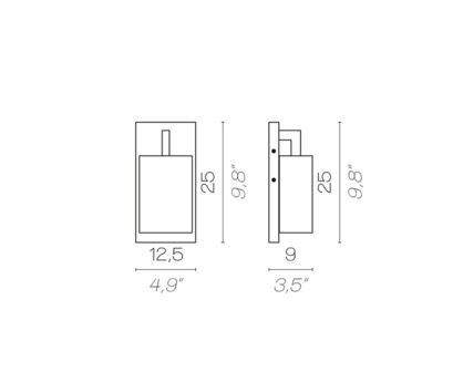 Coco ap mini IP44 wandlamp Contardi