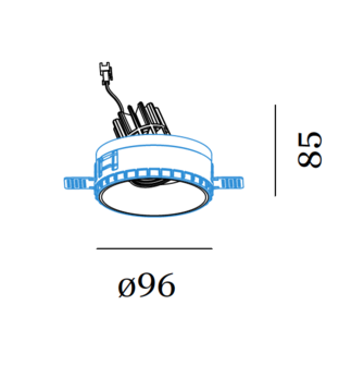 Deep adjust trimless 1.0 LED inbouwspot Wever &amp; Ducre 