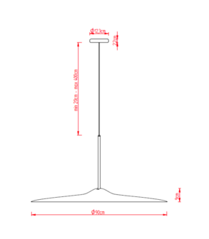 Acustica&nbsp;&Oslash; 90&nbsp;cm&nbsp;hanglamp&nbsp;Fabbian