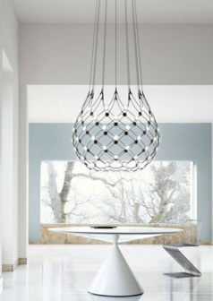 Mesh D86 &Oslash;80 cm met 1 mtr kabel hanglamp Luceplan 