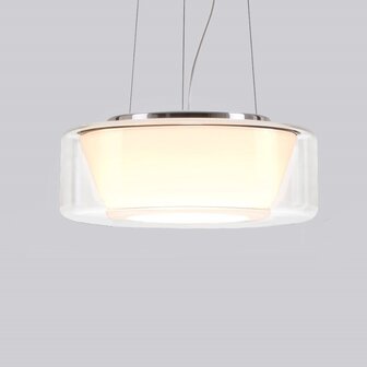 Curling (M) helder/opaal conical led hanglamp Serien Lighting  