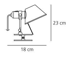 Tolomeo pinza led klemlamp Artemide 