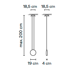 Cosmos 2500 led hanglamp Vibia 