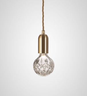 Clear Crystal Bulb &amp; Pendant hanglamp Lee Broom 