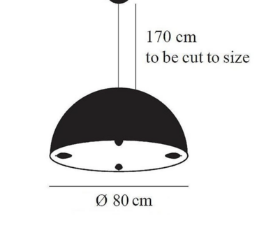 Stchu moon 02 LED &Oslash; 80 cm hanglamp Catellani&amp;Smith