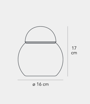 Daruma small tafellamp FontanaArte