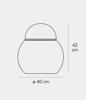 Daruma large tafellamp FontanaArte