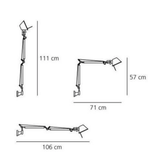 Tolomeo mini led wall wandlamp Artemide