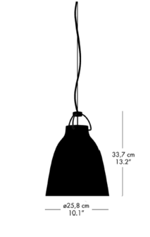 Caravaggio P2 opal glass - hanglamp - Fritz Hansen 