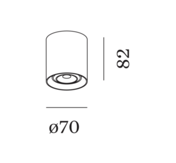 Ray mini 1.0 gu10 opbouwspot Wever &amp; Ducre 