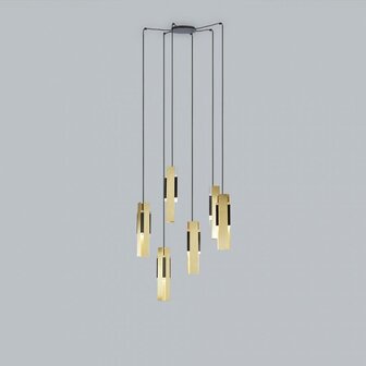 559.26 Excalibur Chandelier 6 hanglamp Tooy