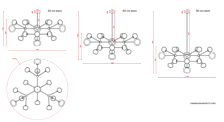 552.16 Chandelier Nabila hanglamp Tooy