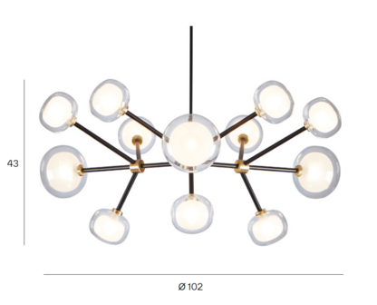 552.12 Chandelier Nabila hanglamp Tooy