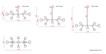 552.10 Chandelier Nabila hanglamp Tooy