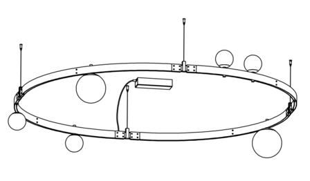 Stant SE264 &Oslash;189 cm&nbsp;hanglamp Karman Italia 