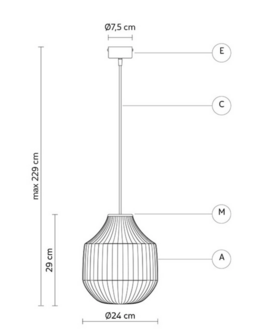 Circus &Oslash;24 cm&nbsp;hanglamp Karman Italia 