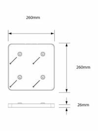 TRAY Small 4 Lamps oplaadstation Neoz lighting 