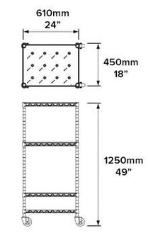 TROLLEY Medium 36 Lamps oplaadstation Neoz lighting 