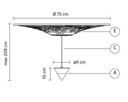 Moonbloom 7B&nbsp;hanglamp Karman Italia 