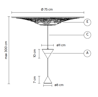 Moonbloom 8B hanglamp Karman Italia 