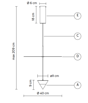 Stralunata 3N hanglamp Karman Italia 