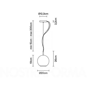 Beluga Royal D57 &Oslash; 20 cm hanglamp Fabbian