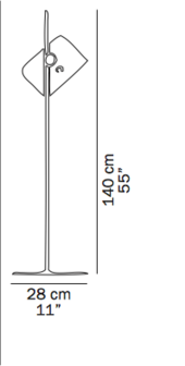 Coupe 3321 vloerlamp Oluce 