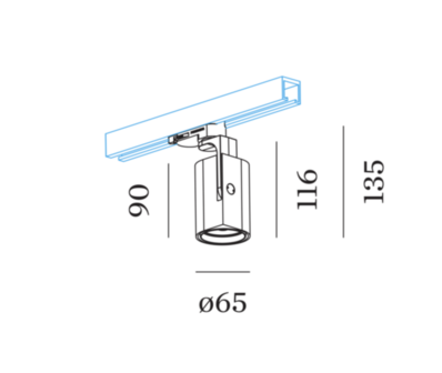 Sqube 2.0 led on track (3-fase) railspot  Wever &amp; Ducre 