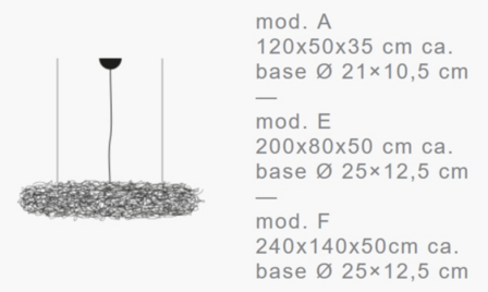 Fil de fer nuvola led  mod. E hanglamp Catellani&amp;Smith