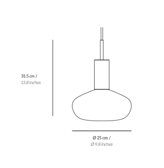 Gambi helder glas model hanglamp Eno Studio - sale