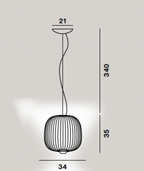 Spokes 2 piccola dimbaar hanglamp Foscarini