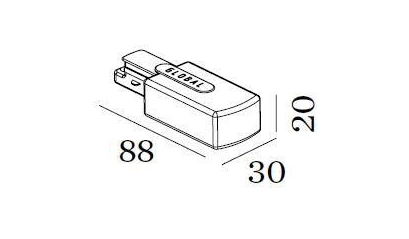 Track 1-fase eindvoeding links - Wever &amp; Ducre 
