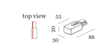 Track 1-fase eindvoeding links - Wever &amp; Ducre 