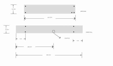 Castle fusion 125 cm hanglamp Stout 