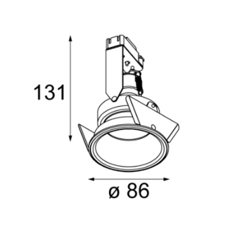 Lotis 86 led gu10 outdoor inbouwspot Modular