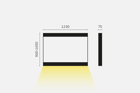 Cadre 1200 linear hanglamp Kreon