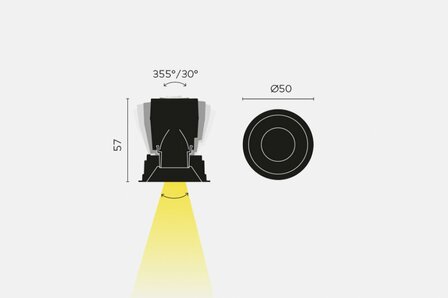 Aplis 40 directional inbouwspot Kreon