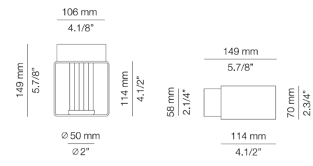 FrameA-4053X outdoor wandlamp Estiluz 