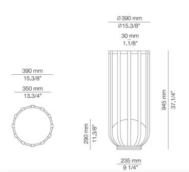 Bols P-4027X outdoor vloerlamp Estiluz 