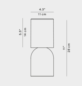 Nui mini portable tafellamp Luceplan 